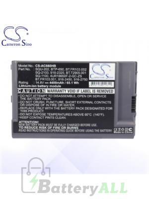 CS Battery for Acer SQ-2100 / 4UR18650F-2-QC-ZS / BT.T2306.001 Battery L-AC660HB