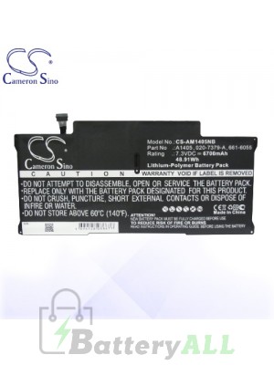 CS Battery for Apple MacBook Air "Core i7" 1.8 13" Battery L-AM1405NB
