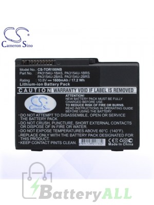 CS Battery for Toshiba PA3154U-1BAS / PA3154U-1BRS / PA3154U-2BAS Battery L-TOR100NB