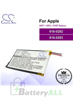 CS-IPNA2SL For Apple Mp3 Mp4 PMP Battery Model 616-0282 / 616-0283