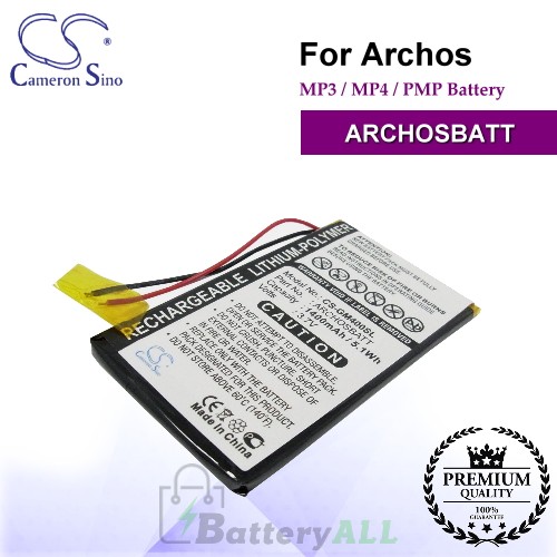 CS-GM400SL For Archos Mp3 Mp4 PMP Battery Model ARCHOSBATT