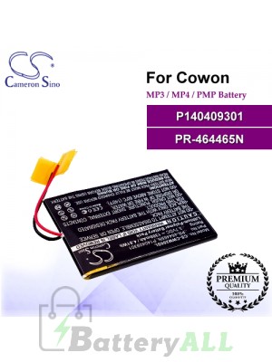 CS-CWM200SL For Cowon Mp3 Mp4 PMP Battery Model P140409301 / PR-464465N