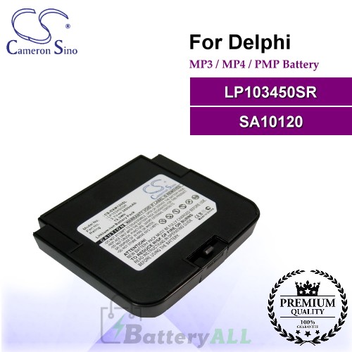 CS-DXM120SL For Delphi Mp3 Mp4 PMP Battery Model LP103450SR / SA10120