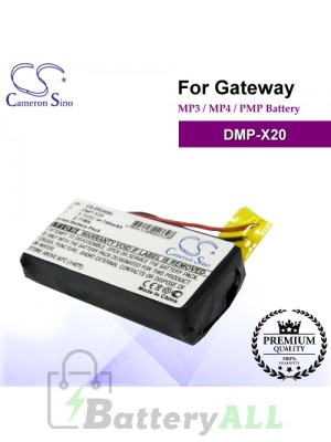 CS-DX20SL For Gateway Mp3 Mp4 PMP Battery Model DMP-X20
