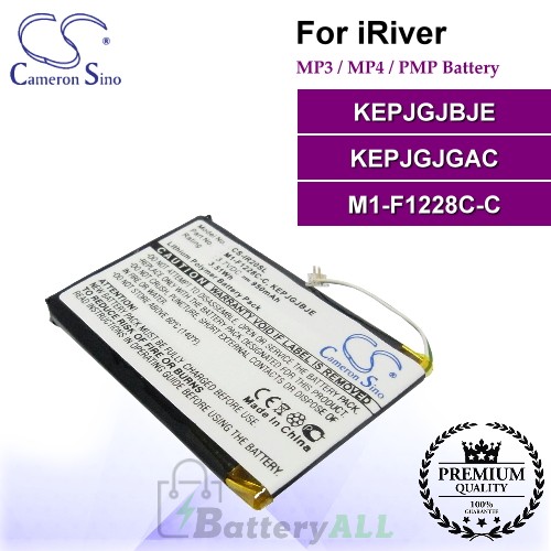 CS-IR20SL For iRiver Mp3 Mp4 PMP Battery Model KEPJGJBJE / KEPJGJGAC / M1-F1228C-C