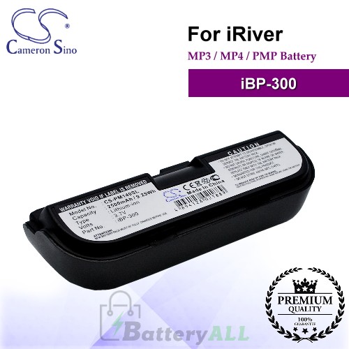 CS-PM140SL For iRiver Mp3 Mp4 PMP Battery Model iBP-300