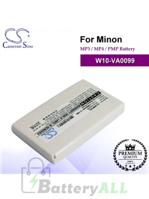 CS-DMP3SL For Minon Mp3 Mp4 PMP Battery Model W10-VA0099