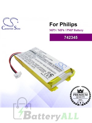CS-PS082SL For Philips Mp3 Mp4 PMP Battery Model 742345