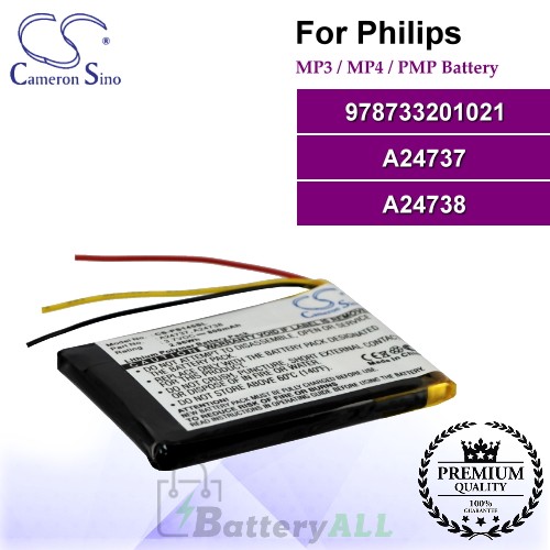 CS-PS145SL For Philips Mp3 Mp4 PMP Battery Model 978733201021 / A24737 / A24738
