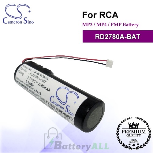 CS-RD2780SL For RCA Mp3 Mp4 PMP Battery Model RD2780A-BAT