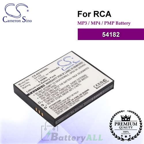 CS-RD3030SL For RCA Mp3 Mp4 PMP Battery Model 54182