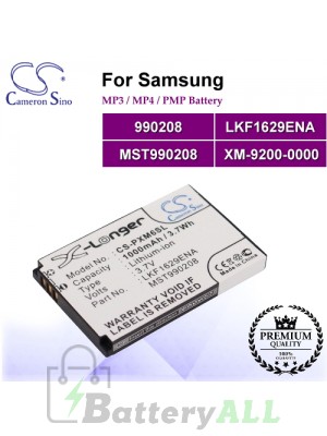 CS-PXM6SL For Samsung Mp3 Mp4 PMP Battery Model 990208 / LKF1629ENA / MST990208 / XM-9200-0000