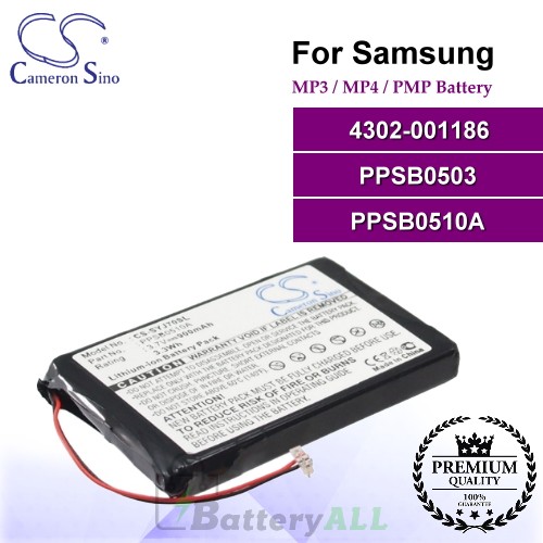 CS-SYJ70SL For Samsung Mp3 Mp4 PMP Battery Model 4302-001186 / PPSB0503 / PPSB0510A