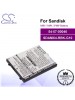 CS-MPSE250SL For SanDisk Mp3 Mp4 PMP Battery Model 54-57-00046 / SDAMX4-RBK-G10