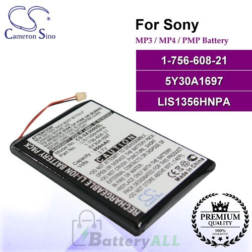 CS-SA3000SL For Sony Mp3 Mp4 PMP Battery Model 1-756-608-21 / 5Y30A1697 / LIS1356HNPA