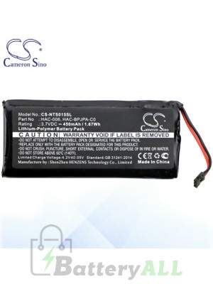 CS Battery for Nintendo HAC-A-JCL-C0 / HAC-A-JCR-C0 Battery NTS015SL