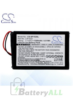 CS Battery for Sony LIP1522 / Sony CHU-ZCT1H Battery SP152SL