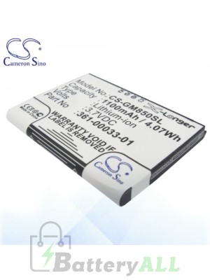 CS Battery for Garmin 010-10987-03 / 361-00033-00 / 361-00033-01 Battery GM850SL