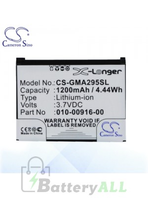 CS Battery for Garmin 010-00916-00 / 010-00916-00-GA Battery GMA295SL