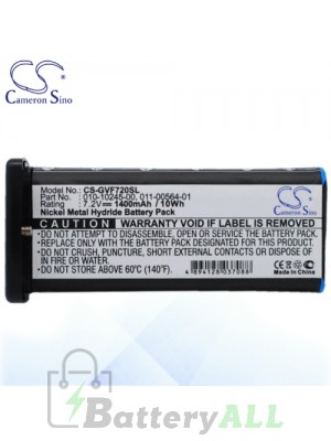 CS Battery for Garmin 010-10245-00 / 011-00564-01 Battery GVF720SL