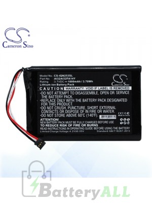 CS Battery for Garmin 361-00050-01 / 361-00050-02 / 361-00050-04 Battery IQN253SL