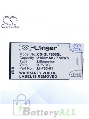 CS Battery for Golf Buddy LI-F03-01 / Golf Buddy PT4 Battery GLF600SL