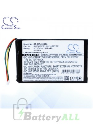 CS Battery for Magellan 60.14G0T.001 / SMPWGPS1 Battery MR4300SL