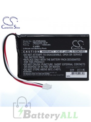 CS Battery for PHAROS TM523450 1S1P / Pharos PDR200 / Drive GPS 200 Battery PDR200SL