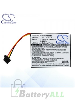 CS Battery for Pioneer 338937010176 / Pioneer AVIC-F320BT Battery PCF320SL