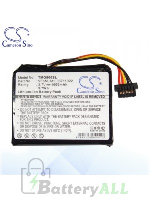 CS Battery for TomTom Go 1530 / 820 / Live 1530 / Live 820 Battery TMG800SL