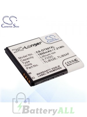 CS Battery for Alcatel One Touch XPop / OT-5035 / OT-5035D Battery OT997XL