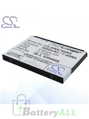 CS Battery for Sierra Wireless 5200008 / W-3 Battery SWA760RX