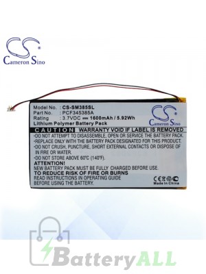 CS Battery for Samsung PCF345385A / Samsung Y910 YP106G Battery SM385SL