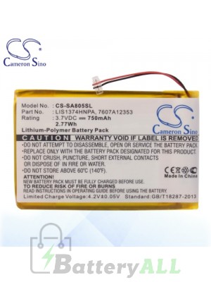 CS Battery for Sony NW-S639F / NWZ-A801 / NWZ-A810 / NWZ-A818 Battery SA805SL