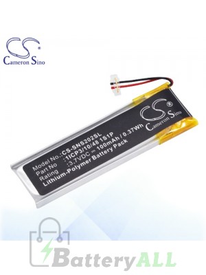 CS Battery for Sony 1ICP3/10/48 1S1P / Sony NW-S202 NW-S203F Battery SNS202SL