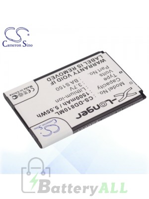 CS Battery for Audiovox 35H00077-13M / BA S150 / TRIN160 Battery DD810ML