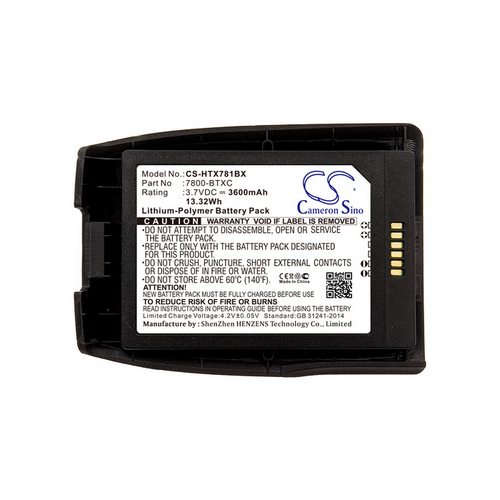 Dolphin 7800 Battery Replacement (CameronSino Brand) 3600mAh CS-HTX781BX-BS3