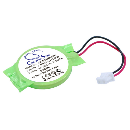 Dell 077-A00 CMOS Battery Replacement (CameronSino Brand) 200mAh CS-DEM660BU-CB1