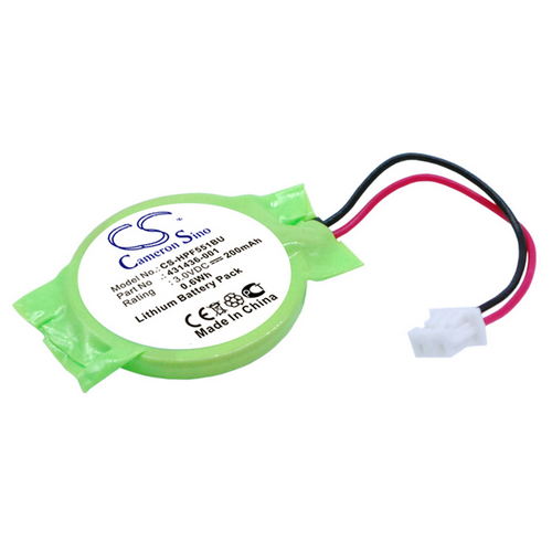HP Presario F502 CMOS Battery Replacement (CameronSino Brand) 200mAh CS-HPF551BU-2-CB7