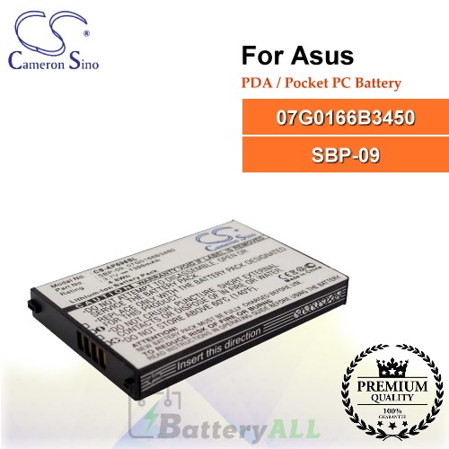 CS-AP696SL For Asus PDA / Pocket PC Battery Model 07G0166B3450 / SBP-09