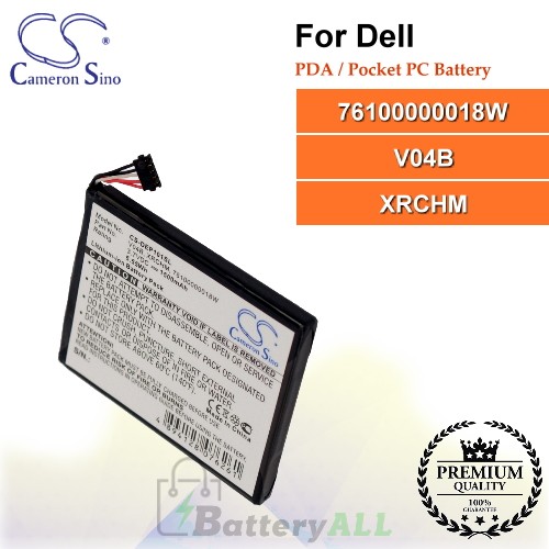 CS-DEP101SL For Dell PDA / Pocket PC Battery Model 76100000018W / V04B / XRCHM