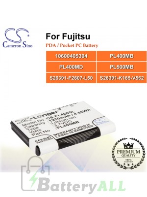 CS-FL420SL For Fujitsu PDA / Pocket PC Battery Model 10600405394 / PL400MB / PL400MD / PL500MB / S26391-F2607-L50 / S26391-K165-V562