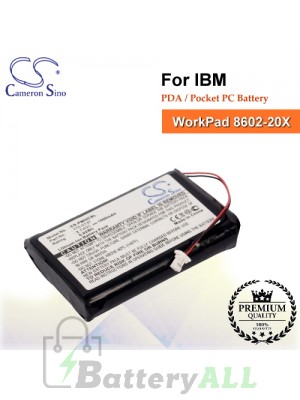 CS-PMIIICSL For IBM PDA / Pocket PC Battery Fit Model WorkPad 8602-20X