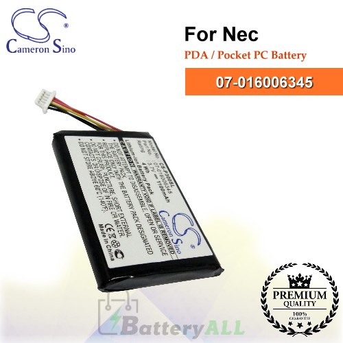 CS-P300SL For NEC PDA / Pocket PC Battery Model 07-016006345