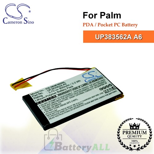 CS-383E562SL For Palm PDA / Pocket PC Battery Model UP383562A A6