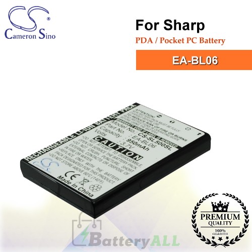 CS-SL500SL For Sharp PDA / Pocket PC Battery Model EA-BL06