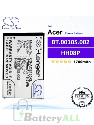 CS-ACE130XL For Acer Phone Battery Model HH08P / BT.0010S.002