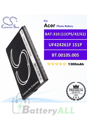 CS-ACE310SL For Acer Phone Battery Model BAT-310 (11CPS/42/61) / BT.0010S.002 / BT.0010S.005 / UF424261F 1S1P