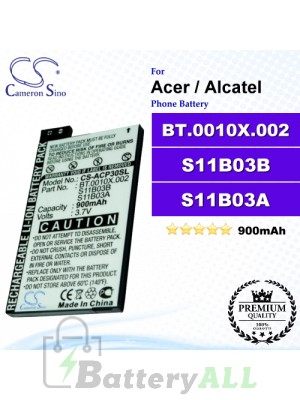CS-ACP30SL For Acer Phone Battery Model BT.0010X.002 / S11B03B
