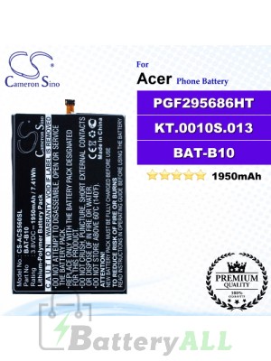 CS-ACS560SL For Acer Phone Battery Model BAT-B10 / PGF295686HT / KT.0010S.013